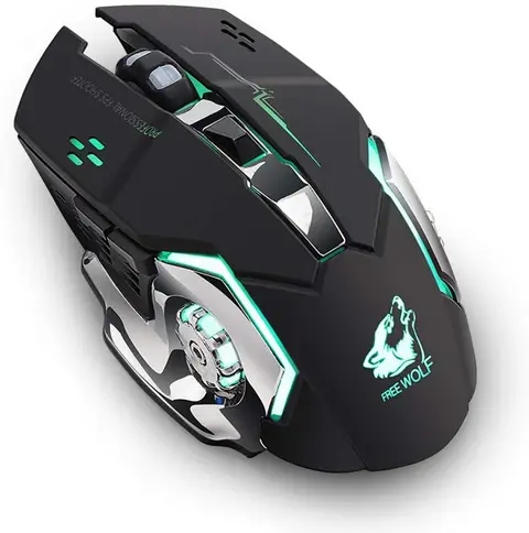 Souris sans fil rechargeable LED rétroéclairé Gaming — photo 1