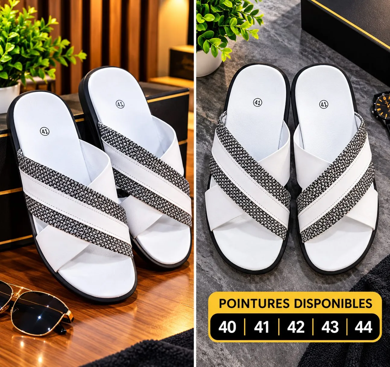 Sandale homme élégant pointures disponibles 41 à 44 — photo 1