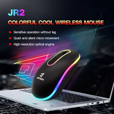 Souris Sans Fil JR2 2.4GHz, Portable Professionnelle avec LED — photo 2
