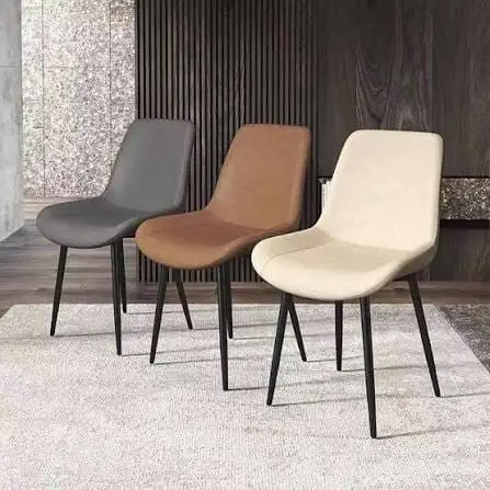 Lot de 4 chaises de salle à manger en similicuir — photo 2