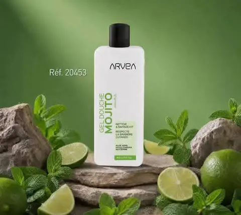 Gel douche Mojito ARVEA au citron vert🍏 et à la menthe🌿 — photo 3