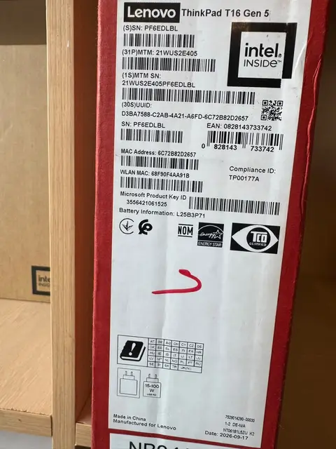 Lenovo thinkpad T16 GEN 5 — photo 1
