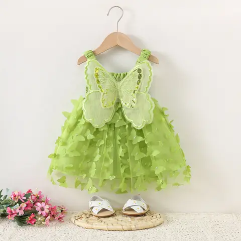 Robe papillon tendance pour bébé fille — photo 1