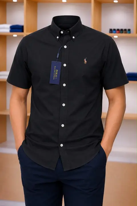 Chemise polo manche courte en plusieurs couleurs — photo 1