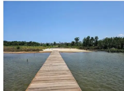 Terrain 3500m2 avec CPF pieds dans lagune à l’île boulay baie des  milliardaires — photo 2