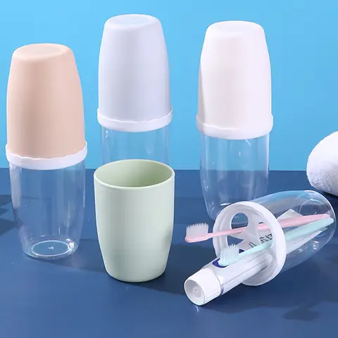 Boîtes étuis portables de rangement pour brosse à dents et dentifrice — photo 1