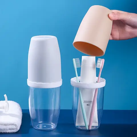 Boîtes étuis portables de rangement pour brosse à dents et dentifrice — photo 4