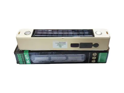 Lampe avec plaque solaire rechargeable LD-12 5000W — photo 4