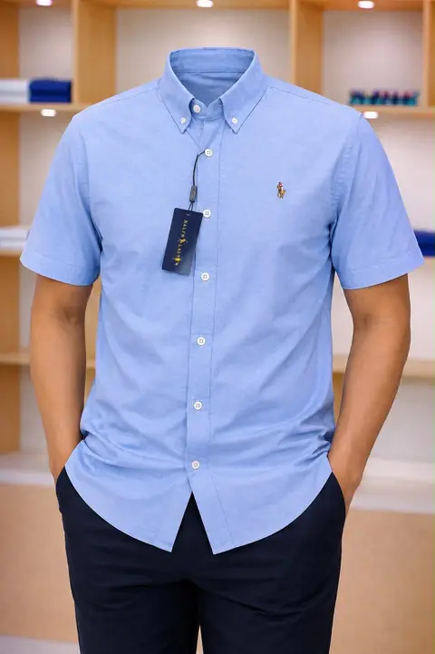 Chemise polo manche courte en plusieurs couleurs — photo 3