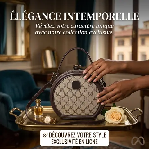 Sac coffret rond — photo 1