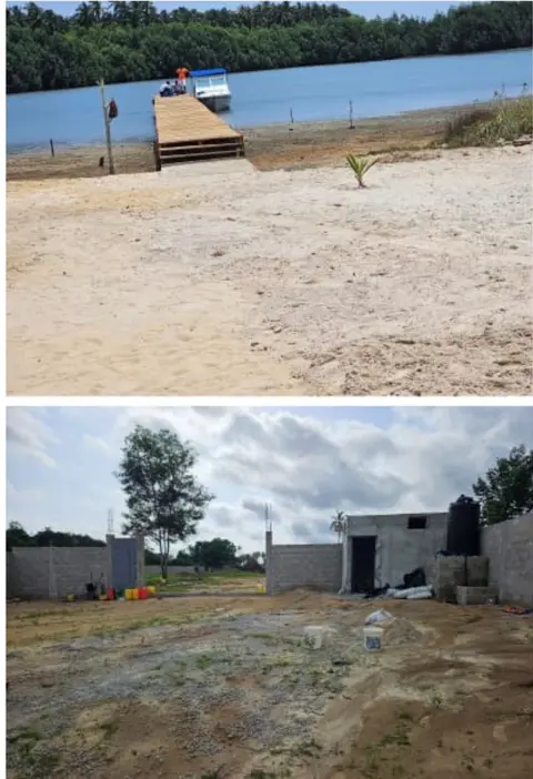 Terrain 3500m2 avec CPF pieds dans lagune à l’île boulay baie des  milliardaires — photo 4