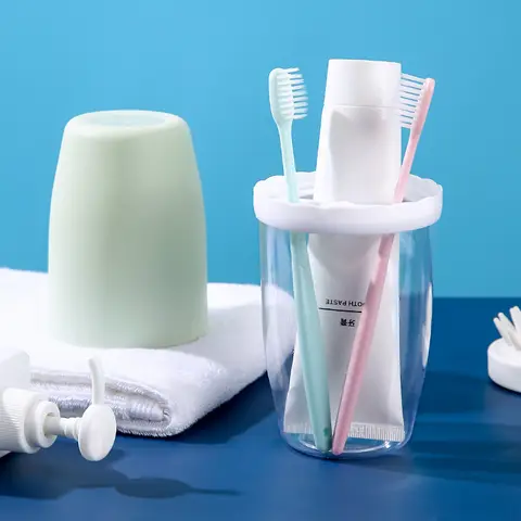 Boîtes étuis portables de rangement pour brosse à dents et dentifrice — photo 2